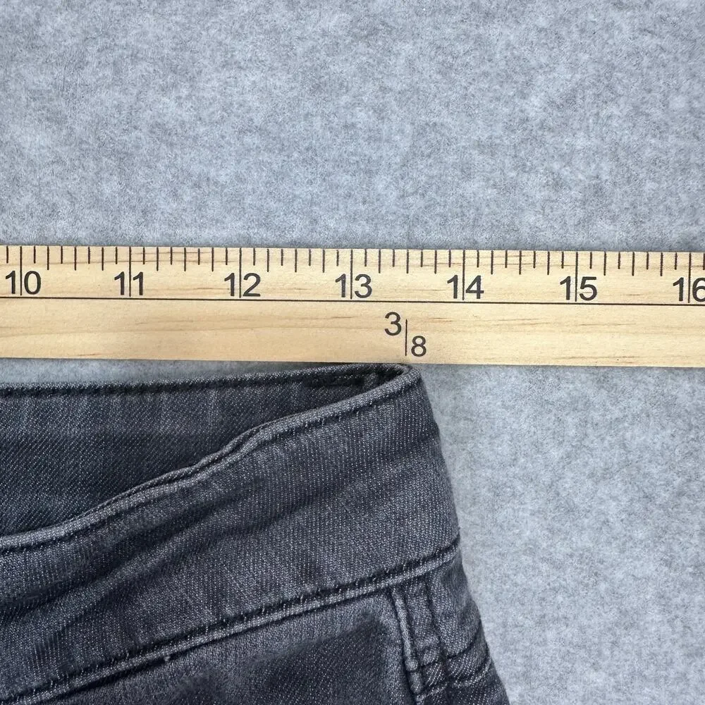 prAna Oday Jeans Black High Rise WMNS 4/27 Skinny Stretch Pants Minimalist Chic